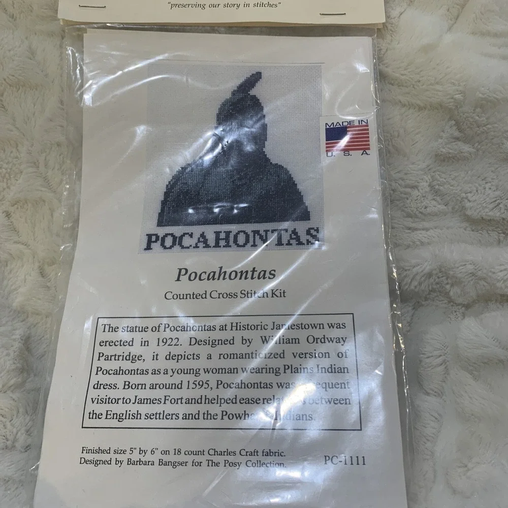 The Posy Collection‎ Pocahontas Counted Cross Stitch Kit New PC -1111